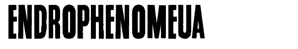 Endrophenomeua font preview