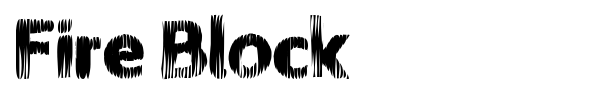 Fire Block font preview