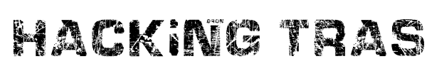 Hacking Trashed font preview
