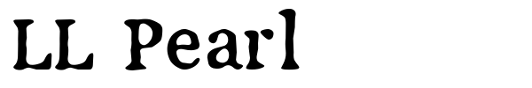 LL Pearl font preview