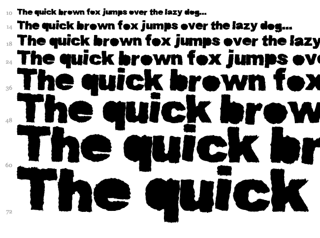 Muddy Tractor font waterfall