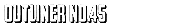 Fonte Outliner No.45