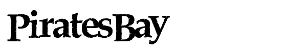 PiratesBay font preview