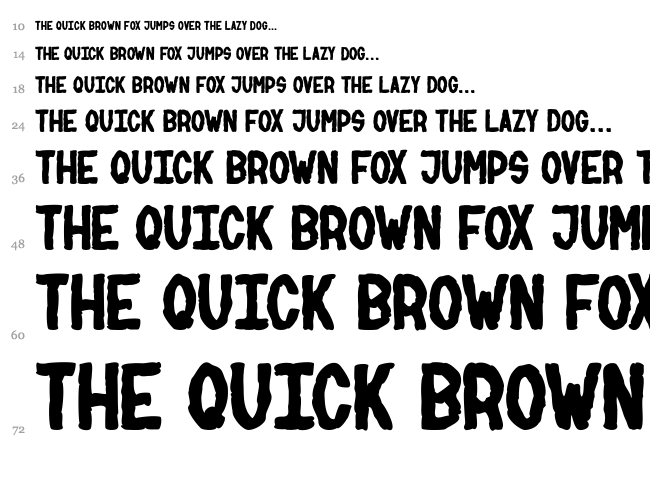 Psycho font waterfall