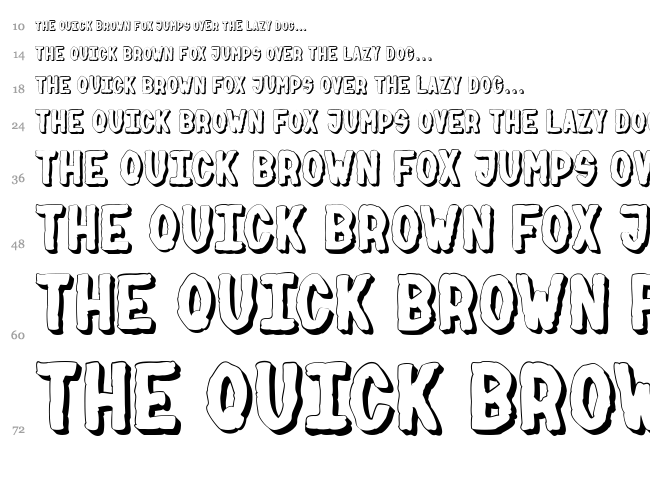 Psycho font waterfall