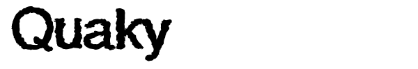 Quaky font preview