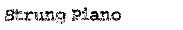 Strung Piano font preview