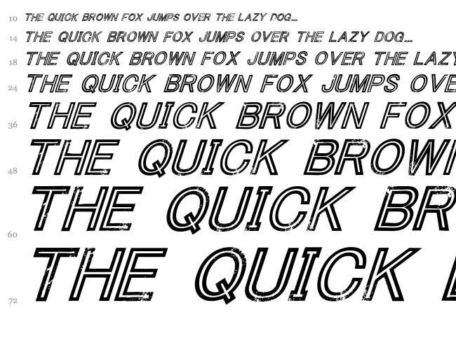 Tha Cool Kidz font waterfall