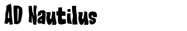AD Nautilus font preview