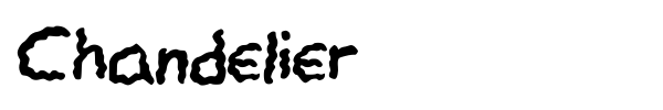 Chandelier font preview
