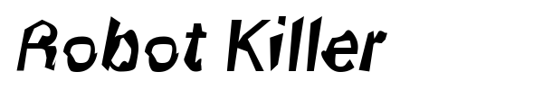 Fonte Robot Killer