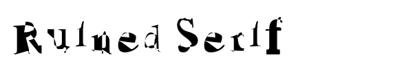 Ruined Serif font preview