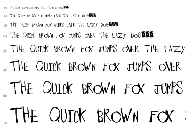 Barnyard Massacre font waterfall