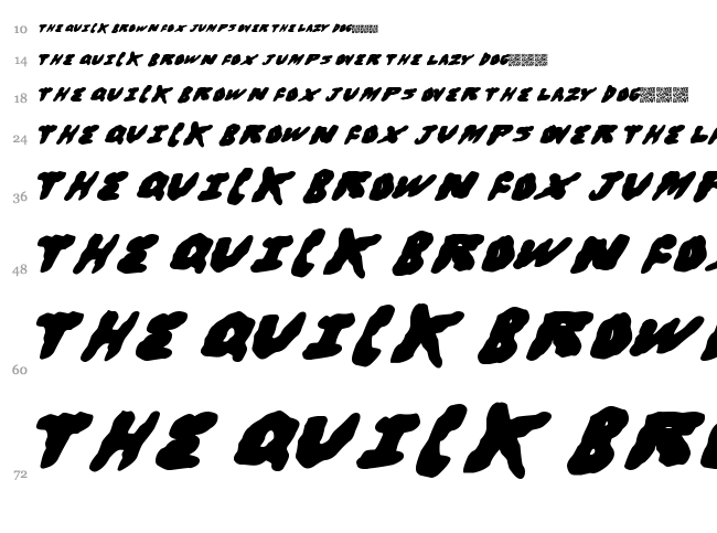 Bro Hugs font waterfall