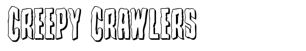 Creepy Crawlers font preview