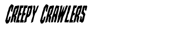 Creepy Crawlers font preview