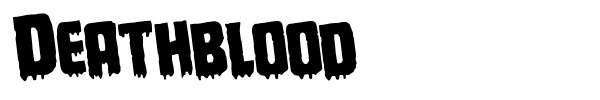 Deathblood font preview