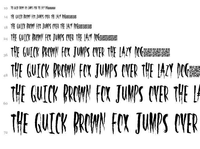 Half Light font waterfall