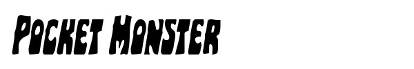 Pocket Monster font preview