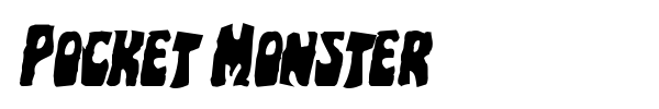 Pocket Monster font preview