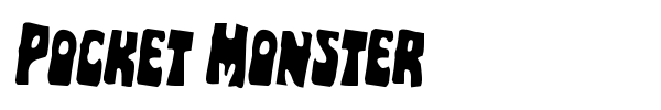 Pocket Monster font preview