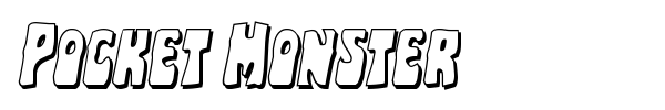 Pocket Monster font preview