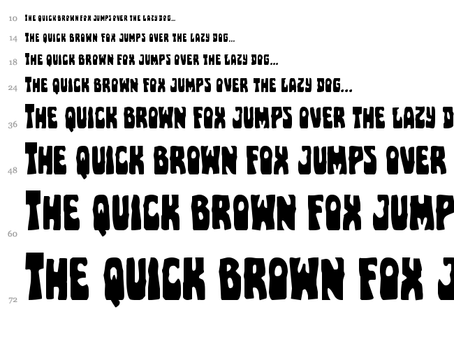 Pocket Monster font waterfall