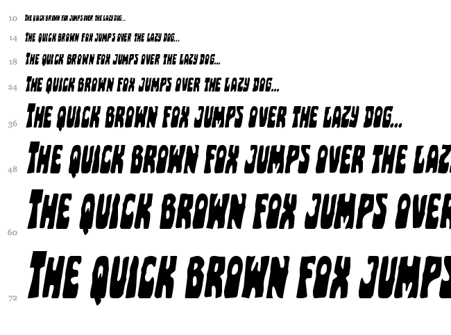 Pocket Monster font waterfall