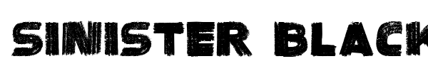 Fonte Sinister Black