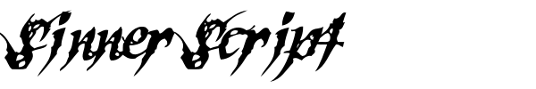 Fonte Sinner Script