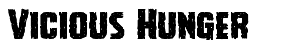 Vicious Hunger font preview