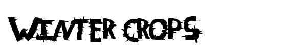 Winter Crops font preview