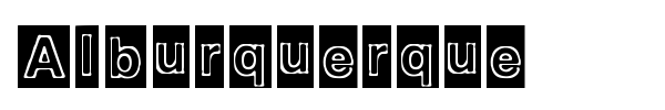 Alburquerque font preview