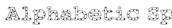 Fonte Alphabetic Sprinkles