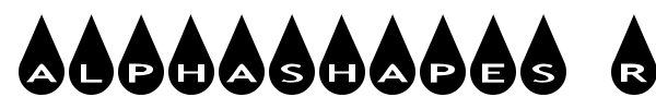 Fonte AlphaShapes Raindrops