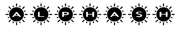 Fonte AlphaShapes Sunshine 2
