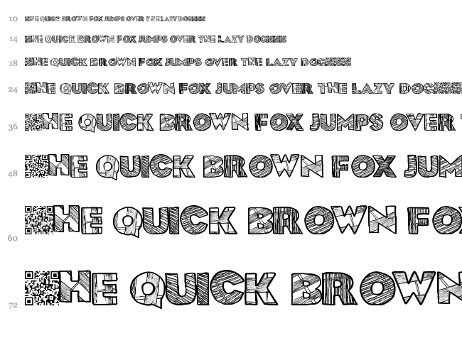 Boards font waterfall