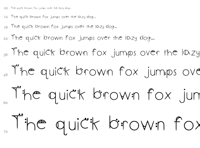 December Deco font waterfall