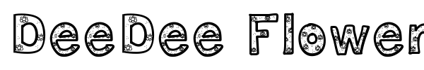 DeeDee Flowers font preview