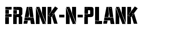Frank-n-Plank font preview