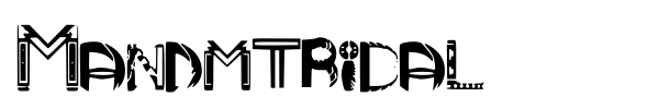 Mandmtribal font preview