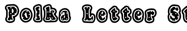 Fonte Polka Letter Stamp