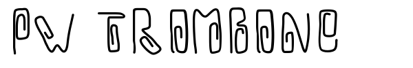 PW Trombone font preview