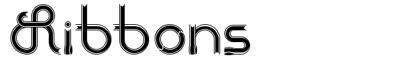 Ribbons font preview