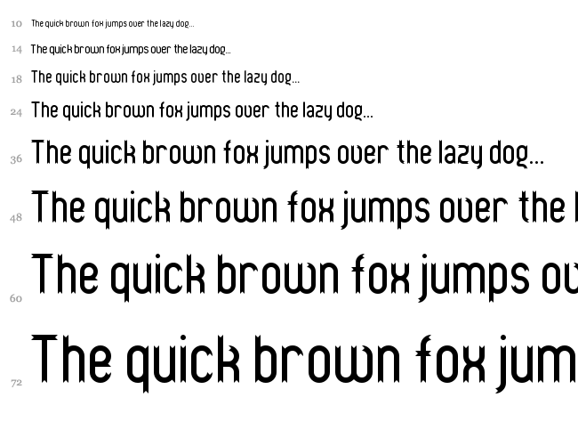 Ribbons and banners font waterfall