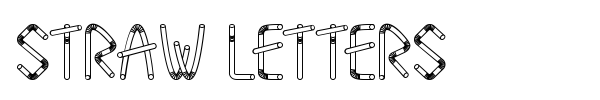 Fonte Straw Letters