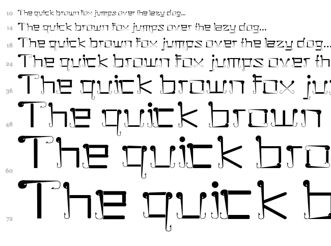 Sukolilo Typeface font waterfall