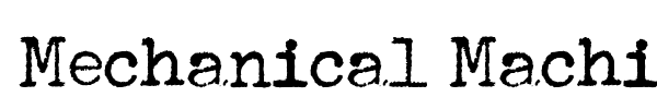 Fonte Mechanical Machine