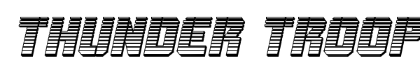 Thunder Trooper font preview