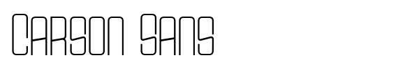 Fonte Carson Sans